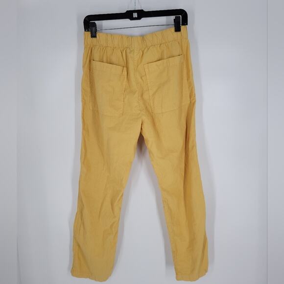 Prairie Underground Yellow High Rise Straight Leg Cotton Pants S - Picture 4 of 8